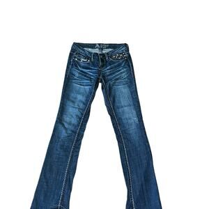 Y2k Antique Rivet Bling Denim Jeans Size 25
